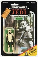 STAR WARS: RETURN OF THE JEDI (1983) - BIKER SCOUT 65 BACK-C CARDED ACTION FIGURE.