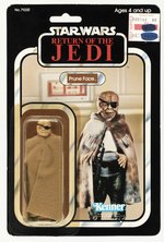 STAR WARS: RETURN OF THE JEDI (1983) - PRUNE FACE 77 BACK-A CARDED ACTION FIGURE.