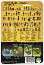 STAR WARS: RETURN OF THE JEDI (1983) - NIKTO 77 BACK-A CARDED ACTION FIGURE.