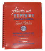 "SUPERIOR UNION LABEL BOOK MATCHES" CATALOGUE.