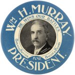 Wm. H. MURRAY HE WINS OUR BATTLES PRESIDENTIAL HOPEFUL POCKET MIRROR.