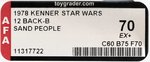 STAR WARS (1978) - SAND PEOPLE (TUSKEN RAIDER) 12 BACK-C AFA 70 EX+.