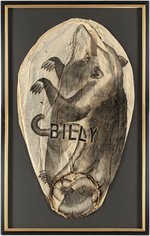 TAFT BILLY POSSUM CHARMING & LARGE 1908 CAMPAIGN PAPER LANTERN.