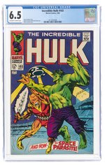 INCREDIBLE HULK #103 MAY 1968 CGC 6.5 FINE+.