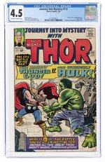 JOURNEY INTO MYSTERY #112 JANUARY 1965 CGC 4.5 VG+ (THOR VS INCREDIBLE HULK).