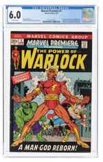 MARVEL PREMIERE #1 APRIL 1972 CGC 6.0 FINE (FIRST HIM AS ADAM WARLOCK).