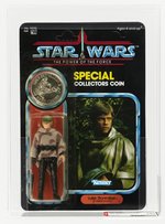 STAR WARS: THE POWER OF THE FORCE (1985) - LUKE SKYWALKER (BATTLE PONCHO) 92 BACK AFA 75+Y-EX+/NM.