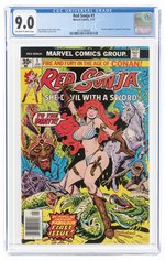 RED SONJA #1 JANUARY 1977 CGC 9.0 VF/NM.