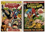 AMAZING SPIDER-MAN BRONZE AGE LOT OF FIVE COMIC ISSUES.