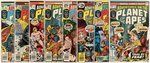 ADVENTURES ON THE PLANET OF THE APES BRONZE AGE RUN OF TEN COMIC ISSUES.