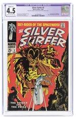 SILVER SURFER #3 DECEMBER 1968 CGC RESTORED 4.5 SLIGHT (C-2) VG+ (FIRST MEPHISTO).