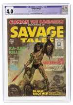 SAVAGE TALES #1 MAY 1971 CGC RESTORED 4.0 VG (FIRST MAN-THING).