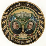 TAFT & SHERMAN 1908 "GRAND OLD PARTY" LITHO JUGATE PLATE.