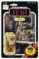 STAR WARS: RETURN OF THE JEDI (1984) - PAPLOO 79 BACK-C CARDED ACTION FIGURE.