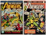 AVENGERS BRONZE AND COPPER AGE LARGE LOT OF 110 COMIC ISSUES (FIRST TASKMASTER CAMEO).