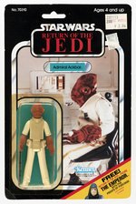 STAR WARS: RETURN OF THE JEDI (1983) - ADMIRAL ACKBAR 65 BACK-C CARDED ACTION FIGURE.