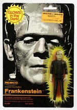 REMCO UNIVERSAL CITY STUDIO'S FRANKENSTEIN MONSTER GLOW VERSION CARDED ACTION FIGURE.