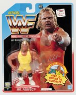 HASBRO WWF MR. PERFECT CARDED ACTION FIGURE.