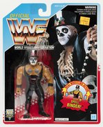 HASBRO WWF PAPA SHANGO CARDED ACTION FIGURE.