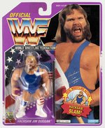 HASBRO WWF HACKSAW JIM DUGGAN CARDED ACTION FIGURE.