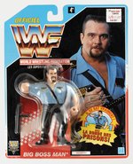 HASBRO WWF BIG BOSS MAN 2ND ISSUE CARDED ACTION FIGURE.