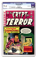 CRYPT OF TERROR #18 JUNE JULY 1950 CGC 9.6 OFF-WHITE PAGES GAINES FILE COPY.