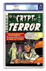 CRYPT OF TERROR #19 AUG SEPT 1950 CGC 9.6 OFF WHITE TO WHITE PAGES GAINES FILE COPY. E.C. COMICS.