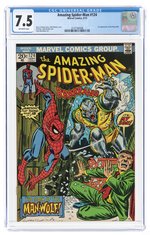 AMAZING SPIDER-MAN #124 SEPTEMBER 1973 CGC 7.5 VF- (FIRST MAN-WOLF).