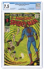 AMAZING SPIDER-MAN ANNUAL #5 NOVEMBER 1968 CGC 7.5 VF- (FIRST PETER PARKER'S PARENTS).