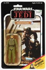 STAR WARS: RETURN OF THE JEDI (1983) - REBEL COMMANDO 65 BACK-C CARDED ACTION FIGURE.