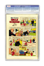 FOUR COLOR #386 (UNCLE SCROOGE #1) MARCH 1952 CGC 9.2 OFF-WHITE TO WHITE PAGES.