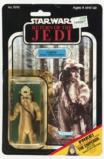 STAR WARS: RETURN OF THE JEDI (1983) - LOGRAY (EWOK MEDICINE MAN) 65 BACK-C CARDED ACTION FIGURE.