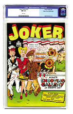 JOKER COMICS #10 AUGUST 1943 CGC 9.4 WHITE PAGES MILE HIGH COPY.