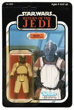 STAR WARS: RETURN OF THE JEDI (1983) - KLAATU (SKIFF GUARD OUTIT) 77 BACK-A CARDED ACTION FIGURE.