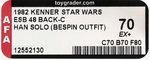 STAR WARS: THE EMPIRE STRIKES BACK (1982) - HAN SOLO (BESPIN OUTFIT) 48 BACK-C AFA 80 Y-NM.