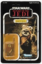 STAR WARS: RETURN OF THE JEDI (1983) - WICKET W. WARRICK 77 BACK-A CARDED ACTION FIGURE.