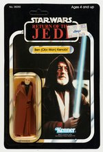 STAR WARS: RETURN OF THE JEDI (1983) - BEN (OBI-WAN) KENOBI 77 BACK-A CARDED ACTION FIGURE.