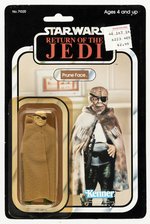 STAR WARS: RETURN OF THE JEDI (1983) - PRUNE FACE 77 BACK-A CARDED ACTION FIGURE.