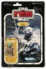 STAR WARS: THE EMPIRE STRIKES BACK (1980) - YODA 41 BACK-D CARDED ACTION FIGURE (CLEAR BLISTER, COLOR TOUCH).