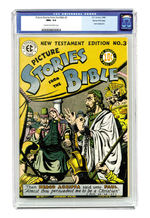 PICTURE STORIES FROM THE BIBLE #3 1946 CGC 9.6 CREAM TO OFF-WHITE PAGES GAINES FILE COPY.