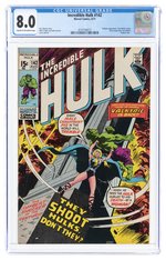 INCREDIBLE HULK #142 AUGUST 1971 CGC 8.0 VF.