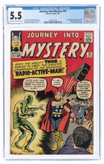 JOURNEY INTO MYSTERY #93 JUNE 1963 CGC 5.5 FINE- (FIRST RADIOACTIVE MAN).