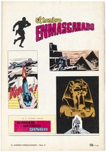THE PHANTOM "EL HOMBRE ENMASCARADO" #9 SPANISH COMIC BOOK COVER ORIGINAL ART BY J.L. BLUME.