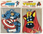 MARVEL & FLASH GORDON SPANISH SUPERHERO DECORATIONS BAGGED LOT.