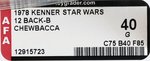 STAR WARS (1978) - CHEWBACCA 12 BACK-B AFA 40 GOOD.