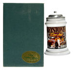 NASCAR “KEYSTONE BEER RACING”  WALLY DALLENBACH LIMITED EDITION BEER STEIN & TWO SIGNS.