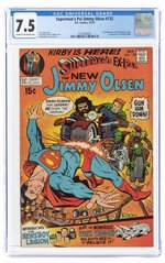 SUPERMAN'S PAL JIMMY OLSEN #133 OCTOBER 1970 CGC 7.5 VF-.