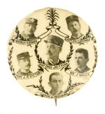 BOSTON 1898 FIRE DISASTER MEMORIUM BUTTON FROM HAKE COLLECTION & CPB.