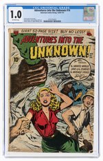 ADVENTURES INTO THE UNKNOWN #14 DECEMBER 1950-JANUARY 1951 CGC 1.0 FAIR.