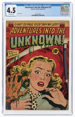 ADVENTURES INTO THE UNKNOWN #22 AUGUST 1951 CGC 4.5 VG+.